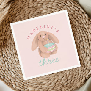 Meisjes Schattig Konijn Taart Meisjes Whimsical Ve Servet