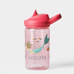 Meisjes Schattig Magisch Onder het Zee Roze Zeemee Waterfles<br><div class="desc">Deze schattige en grillige kinder fles heeft een onder het zee magische zeemeermin. De fles kan worden gepersonaliseerd met uw meisjesnaam,  het perfecte geschenk voor elke zeemeerminnenliefhebber.</div>