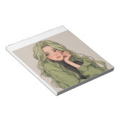 Meisjes schattig notitieblok (Schuin)