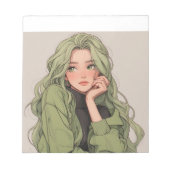 Meisjes schattig notitieblok (Voorkant)