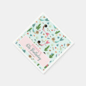 Meisjes Schattig Roze Magisch Onder het Zee Verjaa Servet (Hoek)