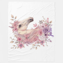 Meisjes Schattig Roze Paars Paard Pastel Persoonli