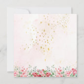 Meisjes Schattig Roze Paarse Vlinder Kinderen Verj Bedankkaart (Achterkant)