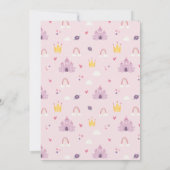 Meisjes Schattig Roze Prinses Paleis 6e Verjaardag Kaart (Achterkant)