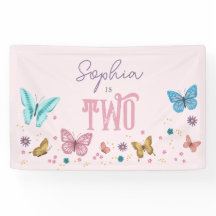 Meisjes Schattig Roze Vlinder Kids Verjaardag