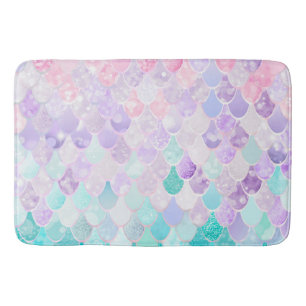 Meisjes, schattig, trendy, strand, roze, Zeemeermi Badmat