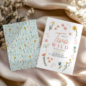 Meisjes Schattig Twee Wilde Boho Wilde Bloem 2e Ve Kaart
