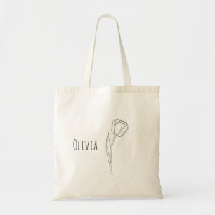 Meisjes Schattige en Elegant Bloemen Canvas tas