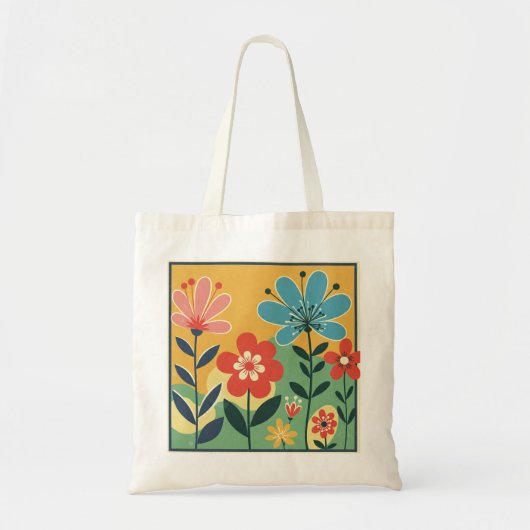 Meisjes Schattige en Elegant Bloemen Canvas tas (Voorkant)