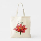 Meisjes Schattige en Elegant Bloemen Canvas tas (Achterkant)