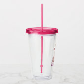 Meisjes Schattige gepersonaliseerde Princess Spark Acryl Drinkbeker (Rechts)