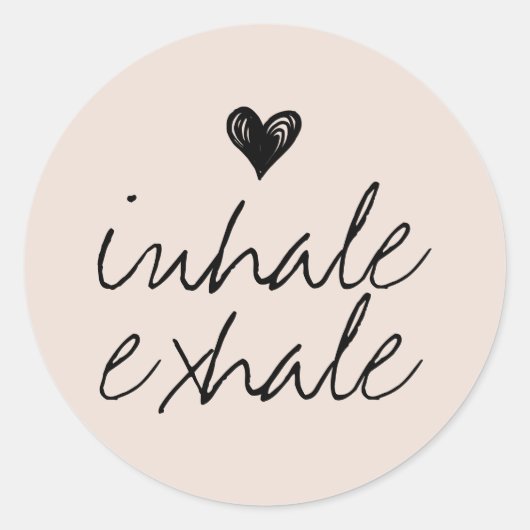 Meisjes schattige kleine roombeige ronde sticker (Voorkant)