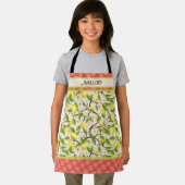 Meisje's Schattige Leuk Lemon Gepersonaliseerd Naa Schort (Insitu)