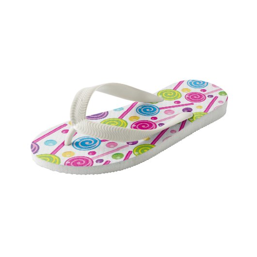 Meisjes schattige lolly's en teenslippers met gomp (Schuin)