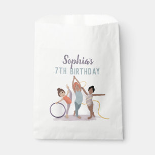 Meisjes Schattige Modern Paarse Gymnastiek Kids Ve Bedankzakje