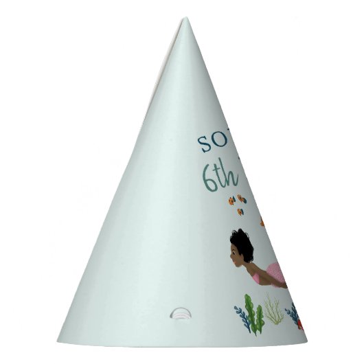 Meisjes Schattige Ocean Pink Zeemeermin Kids Verja Feesthoedjes (Links)