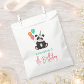 Meisjes Schattige Oerwoud Panda Beer Kids Verjaard Bedankzakje (Geknipt)