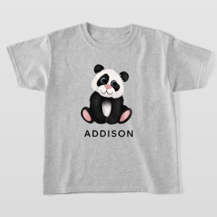 Meisjes Schattige Oerwoud Panda Beer T-shirt