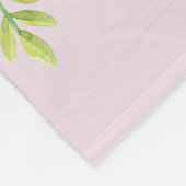 Meisjes Schattige Paarse Bloemen Maandelijkse Mijl Fleece Deken (Hoek)