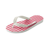Meisjes Schattige Rode Gingham Teenslippers (Schuin)