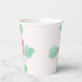 Meisjes Schattige Roze Axolotl Eerste Verjaardag P Papieren Bekers (Links)