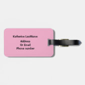 Meisjes Schattige Roze Basketbal Sport Kinder Bagagelabel (Achterkant horizontaal)