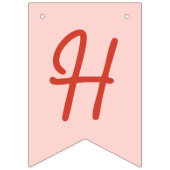 Meisjes Schattige Roze Berry Eerste Verjaardag Vlaggetjes (Tweede vlag)