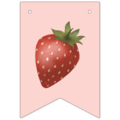 Meisjes Schattige Roze Berry Eerste Verjaardag Vlaggetjes (Eerste vlag)