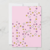 Meisjes Schattige Roze Eenhoorn Kinder 5e Verjaard Kaart (Achterkant)