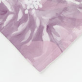 Meisjes schattige roze flamingo pastelbloemen fleece deken (Hoek)