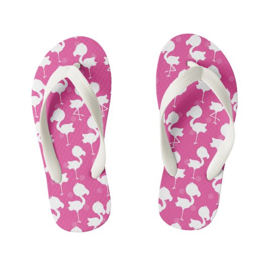 Meisjes schattige roze flamingo patronen teenslipp kinder teenslippers (Voetbed)