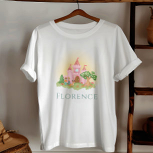 Meisjes Schattige Roze Princess Castle Kinder T-shirt