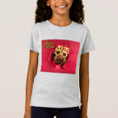 Meisjes Schattige Springer Spaniel Hond Kinder T-s T-shirt (Voorkant)