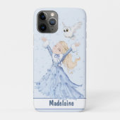 Meisjes Schattige Winterprinses Case-Mate iPhone Case (Achterkant)