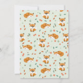 Meisjes Schattige Woodland Forest Fox 4th Verjaard Kaart (Achterkant)