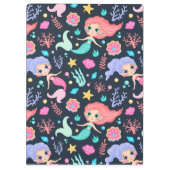 Meisjes Schattige Zeemeermin Klembord (Achterkant)