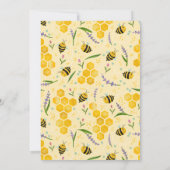 Meisjes Schattige Zomer Eerste Bijen Dag 1e Verjaa Kaart (Achterkant)