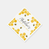 Meisjes Schattige Zomer Eerste Bijendag Kinder 1e  Servet (Hoek)