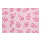 Meisjes schattige zomerpastelroze anananasseipatro kussensloop (Voorkant)