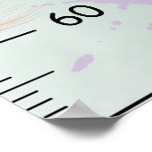 Meisjes Schattigee Abstracte Groei Grafiek Metrisc Poster (Hoek)