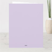 Meisjes Schattigee dinosaurus thema verjaardagsfee Bedankkaart (Achterkant)