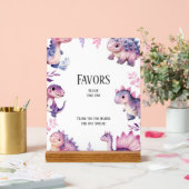 Meisjes Schattigee Dinosaurus Thema Verjaardagsgun Acryl Bord (Huwelijk)