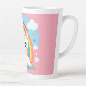 Meisje's Schattigee Eenhoorn Rainbow Aangepaste Na Latte Mok (Rechts)