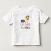Meisjes Schattigee Luiaard Grote Neef Gepersonalis Kinder Shirts (Voorkant)