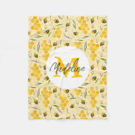 Meisjes Schattigee Sweet Summer Floral Bee Kinder Fleece Deken