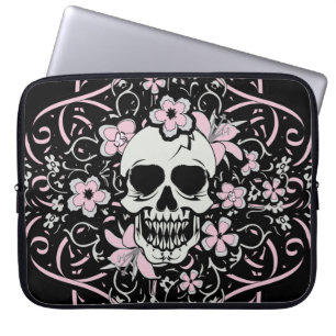 Meisjes schedel laptop sleeve