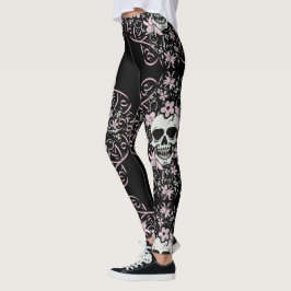 Meisjes schedel leggings