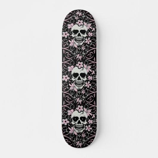 Meisjes  schedel persoonlijk skateboard (Voorkant)