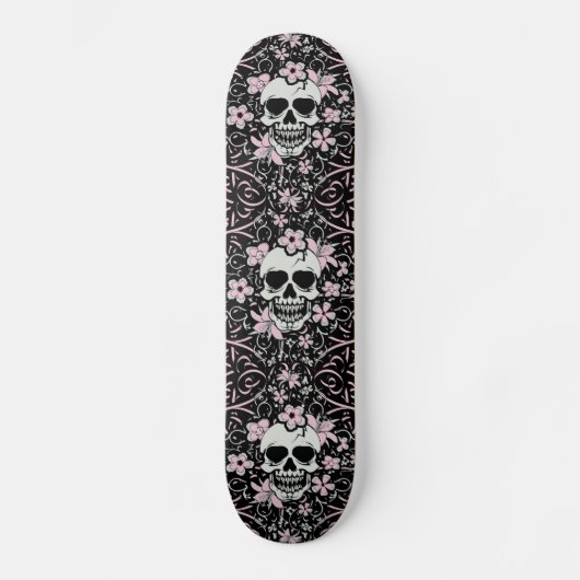 Meisjes schedel persoonlijk skateboard (Voorkant)