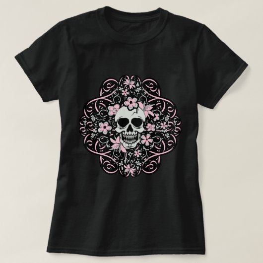 Meisjes  schedel t-shirt (Design voorkant)